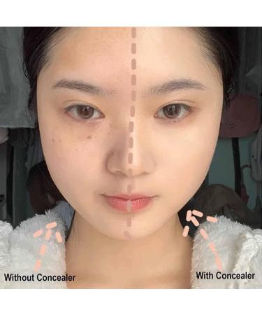 3 Colors Concealer Palette Tricolor Concealer 3 in 1 Color Correcting Concealer Cream with Brush Corrects and Conceals Dark Circles and Blemishes - Buy Online on GoSupps.com