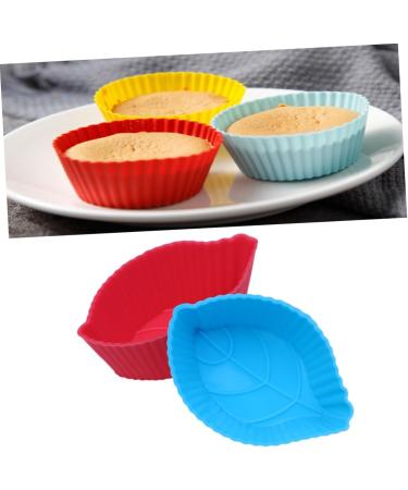 Zerodeko 20 Pcs Silicone Molds Candy Baking Cups Silicone Baking Cups Leaf Cake Mold Muffin Cup to Bake As Shownx2pcs mediumx2pcs - Buy Online on GoSupps.com