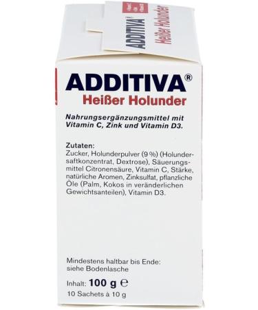 Buy Additiva Hot Elderberry Powder 100g - Premium Quality Superfood for Immune Support | Fast International Shipping - Buy Online on GoSupps.com