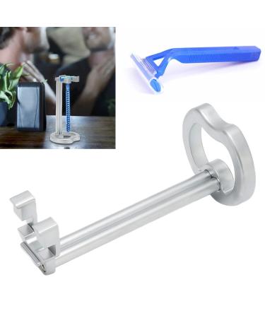 Premium Stainless Steel Razor Holder Stand - Universal Men s Shaving Brush Drying Stand - Modern Design for Practical Grooming - Buy Online on GoSupps.com