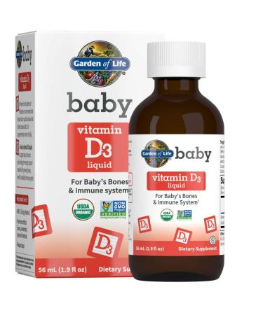 Garden of Life Baby Vitamin D3 Liquid  1.9 fl oz ( 56 ml)