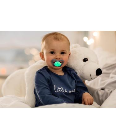 Nip Schnuller My Butterfly Night | Eco-Friendly Silicone Pacifier Size 3 (16-32 Months) - Brown Lightweight & Jaw-Friendly - Buy Online on GoSupps.com