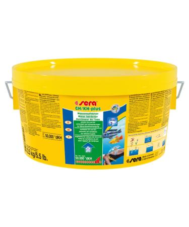 SERA GH/KH-Plus 2.5 kg (2.2 l) water processor for the aquarium water-faithful to increase the GH and KH (e.g. also Malawi salt) 2.5 kg