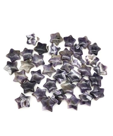 1 Pack 30mm Natural Fantasy Amethyst Gemstone Stars Suitable for Furniture Decoration Crystals Chakra Reiki Balancing