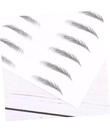 Angoily Black Eyebrows 4 Sheets Pairs Black Stickers Eyebrow Makeup Tools Simulation Eyebrow Disposable Eyebrow Stickers 6d - Buy Online on GoSupps.com