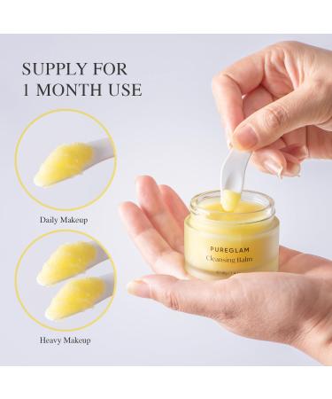 PureGlam Cleansing Balm - Travel Size Makeup Remover that Melts Makeup & SPF Gentle for All Skin Types - Buy Online on GoSupps.com