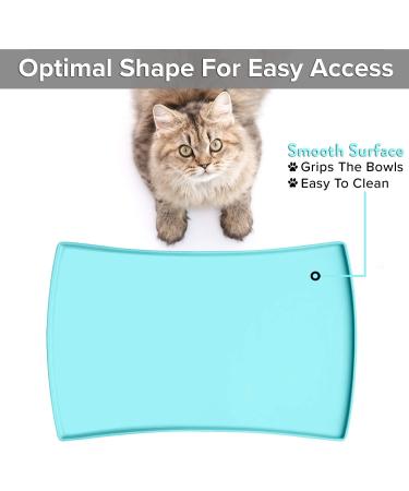 CatGuru Food Mat S - Aruba - 19 x 12 - Non-Slip & Waterproof - Buy Online on GoSupps.com