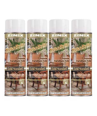 ZenaBrite Lemon Furniture Polish net 16.5 oz.. 4 count.