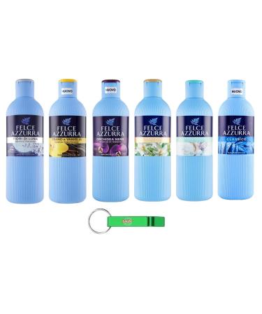 Felce Azzurra Bagnodoccia Gel douche 6 x 650 ml + porte-cl s Beni Culinari gratuit