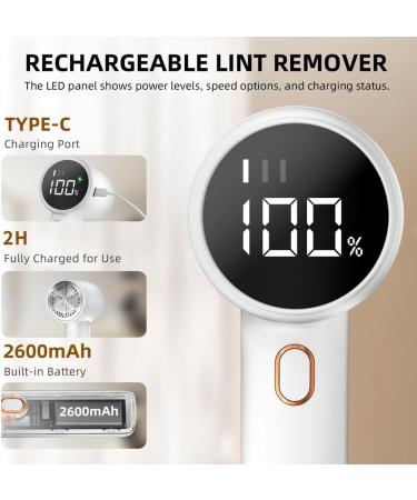 Rechargeable Fabric Shaver & Lint Remover - Electric Portable Sweater Defuzzer with 3 Speeds & 6 Leaves - Perfect for Removing Pilling - Buy Online on GoSupps.com
