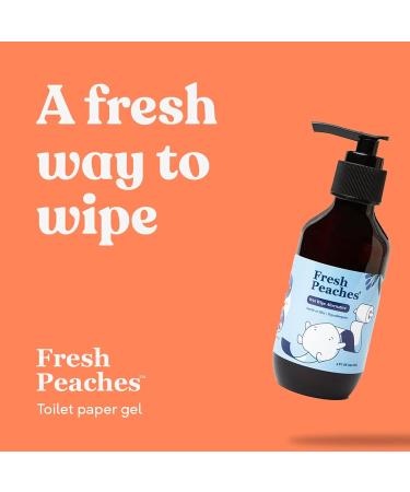 Fresh Peaches Toilet Paper Gel Spray - Septic Safe, Flushable, Hypoallergenic - Eco-Friendly 4.4oz (3 Pack) - Buy Online on GoSupps.com