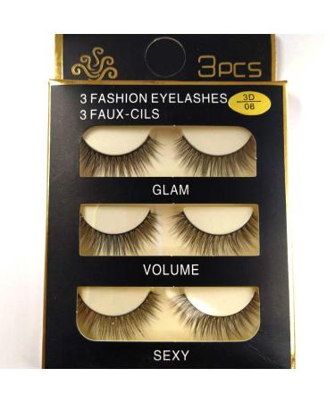 Sunniess Hair Faux Mink False Eye lashes Long Cross Volume Dramatic Lashes Natural Look Makeup Thick Black Fake EyeLashes 3d-08