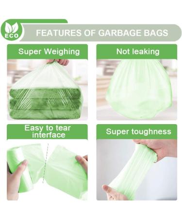 7-Almond Biodegradable Trash Bags 4 Gallon 100 Counts Kitchen Eco Friendly Garbage Bags Small Extra Thickening Trash Bags for Bathroom Kitchen Compost Camping Office Car(Green) - Buy Online on GoSupps.com