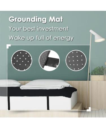 Grounding Mattress Cover for Better Sleep | Earthing Mat with Grounding Cord | 68 x 180 cm | Ideal for Bed Feet & Yoga - Buy Online on GoSupps.com