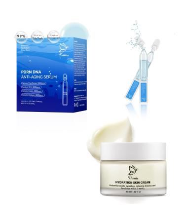 Anti-Aging Skincare Duo: PDRN Serum & Retinol Cream Deep Hydration & Smoother-Looking Skin Salmon DNA Niacinamide Hyaluronic Acid For Sensitive & Dry Skin Travel-Friendly Set