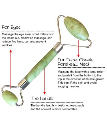 Shop 100% Natural Jade Roller Massager & Gua Sha Scraping Tool Set - Anti-Aging Facial Therapy for Wrinkle Reduction & Skin Rejuvenation - Buy Online on GoSupps.com