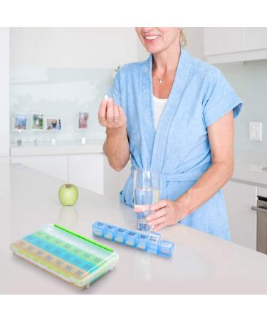 BUG HULL Monthly Pill Organizer - Moisture-Proof 4 Week Large Pill Box - 28 Day Medicine Organizer for Vitamins and Supplements - Buy Online on GoSupps.com