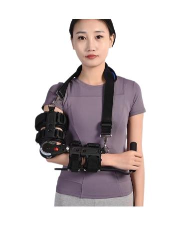 SFKLYU Hinged Elbow Brace Post Elbow Brace with Strap Post Elbow Brace Stabilizer Hand Arm Splint Supporting Recovery from Postoperative Arm Injury Right