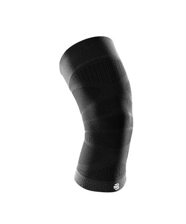 BAUERFEIND Sports Compression Knee Support - Lightweight Design with Gripping Zones for Knee Pain Relief & Performance  Black  Size M Black M