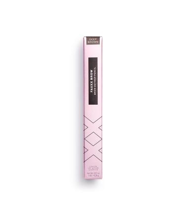 Revolution Beauty XX Revolution Fauxx Brow Definer Pencil - Deep Brown 0.28g | International Shipping Available - Buy Online on GoSupps.com