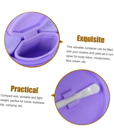 ABOOFAN 2 Sets Cream Box Travel Makeup Jar Makeup Pots Container Travel Container for Cream Leakproof Cosmetic Jar Salve Jar Lotion Cream Jar Purple Storage Box Airless Vacation Silica Gel - Buy Online on GoSupps.com