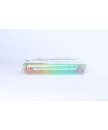 Pill Box 4 Times a Day 7 Days Pill Organiser Box with 28 Compartments Weekly Pill Case for Morning Noon Evening and Bed Time (Green) - Buy Online on GoSupps.com