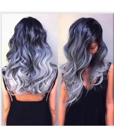 BGHJUE Wig Halloween Hair High Temperature Fiber Highlights This Is Acting Half Wig Halloween Blue Curly Hair