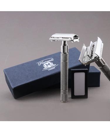 Haryali London razor plane with butterflies double-sided stable handle metal and steel finish reusable razor plane suitable for women and men