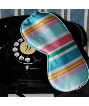 SMUG Satin Sleep Mask for Deep Dream Sleep | Unisex Soft Eye Mask for Skin & Dark Circles | Light Blocking Eye Sleep Mask - Bold Spring Stripe - Buy Online on GoSupps.com