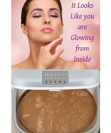 Ageless Derma Baked Mineral Blush - Apricot Swirl | Made in USA with Botanical Extracts - Buy Online on GoSupps.com