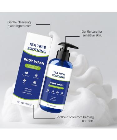 BRVLY Tea Tree Mint Body Wash for Men and Women Moisturizing Body Wash Helps Soothe the Skin Refreshing and Moisturizing Cleanser for Body and Feet 8 - Buy Online on GoSupps.com