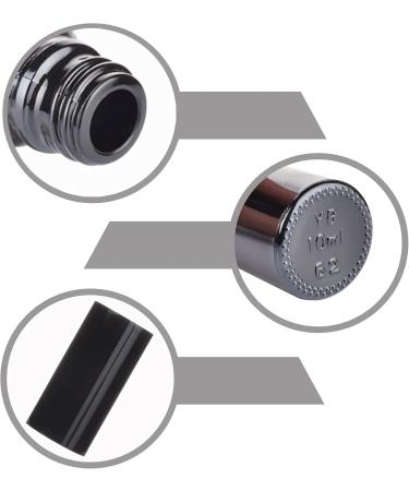 Zeoabsy 24 Pack 50ml Black Glass Spray Bottles with Funnels - Refillable Atomizers for Perfume Essential Oils & Travel - Buy Online on GoSupps.com
