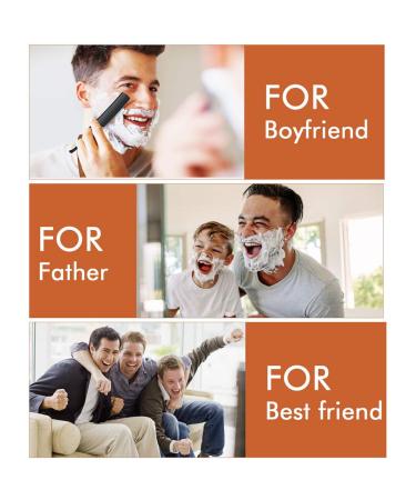 Redwood Handle Straight Edge Razor for Men - Professional Barber Shaving Razor with 10 Stainless Blades - SHLC - Buy Online on GoSupps.com