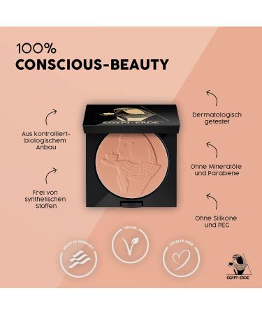 Cutifem Egypt-Erde Compact Powder Pearl Highlighter No.2 Vegan Natural Makeup 11g | Dermatologically Tested Facial Powder - Buy Online on GoSupps.com