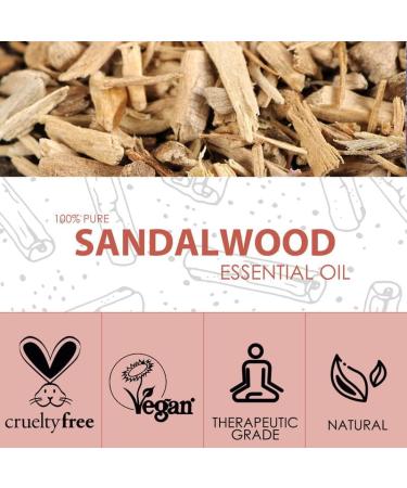 SALKING Sandalwood Essential Oil 120ml - 100% Pure, Natural & Therapeutic Grade Aromatherapy Oil for Skin Care. Ideal for Diffusers, Humidifiers, Relaxation & Sleep. Perfect Gift for Women - Buy Online on GoSupps.com