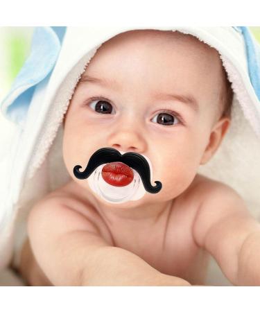 Vincente Silicone Pacifier for Toddlers - Orthodontic Mustache Design | Soft & Safe Silicone for Babies | Unisex - Buy Online on GoSupps.com