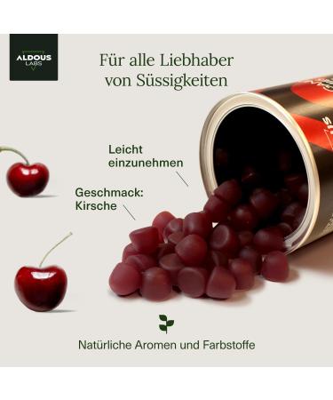 Ashwagandha Rubber 120 Cherry Flavor | KSM-66 | Natural Stress Relief Energy & Vitality | Alternative to Capsules - Buy Online on GoSupps.com