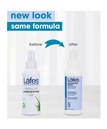 Lafe's Natural Deodorant Spray - 4oz | Aluminum & Paraben Free, Unscented, 24-Hour Protection | Vegan & Baking Soda Free - Buy Online on GoSupps.com