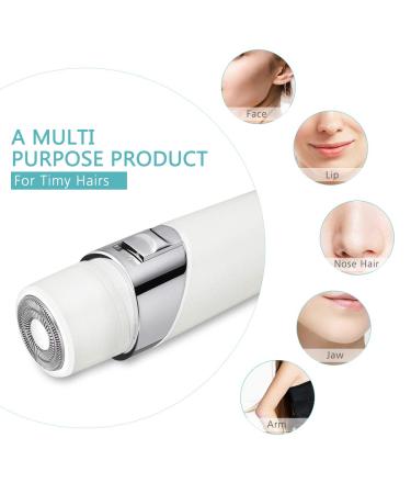 Frcolor 5 in 1 Painless Electric Hair Removal for Women - Face, Lip, Chin, Cheek, Nose, Eyebrow Trimmer & Facial Brush - Buy Online on GoSupps.com