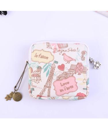 Healifty Romantic Paris Sanitary Napkin Bag - Large Capacity Organizer - Buy Online on GoSupps.com