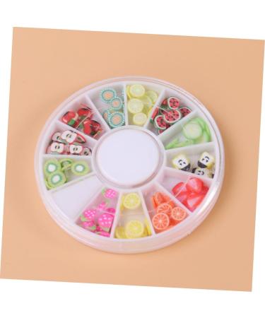 minkissy Nail Art Decor 12 Fruit Decor Nail Art Decoration Nails Decoration Polymer Clay Slices for Nail Manicure Tool Nail Beauty Accessories Manicure Tools Decorate Boxed Soft Pottery - Buy Online on GoSupps.com