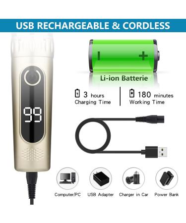 Professional Cordless Electric Hair Clippers for Men - Black | Best Hair Clippers for Home & Barber Use - Fast Worldwide Shipping - Buy Online on GoSupps.com