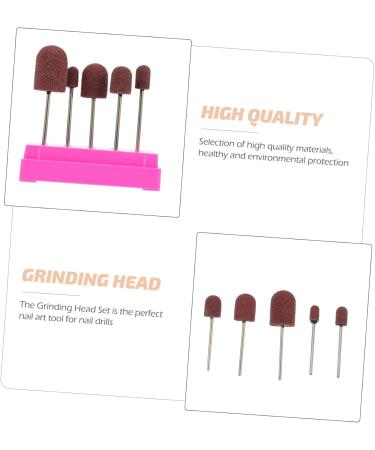 CORHAD 1 Set Nail Sand Ring Cap Nail Drill Sanding Bands Nail Grinding Tool Ceramic Tools Under Nail Cleaner Tool Kit Nail Art Tools Manicure Polishing Heads Supplies Care 8x6cm Rosy - Buy Online on GoSupps.com