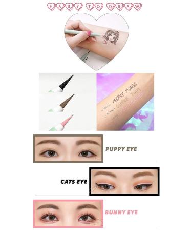 Antique Alive Merry Monde Multicolor Super Slim Long Lasting Eyeliner - Vegan Liquid Korean K Beauty Waterproof Eye Liner in Dark Brown - Buy Online on GoSupps.com