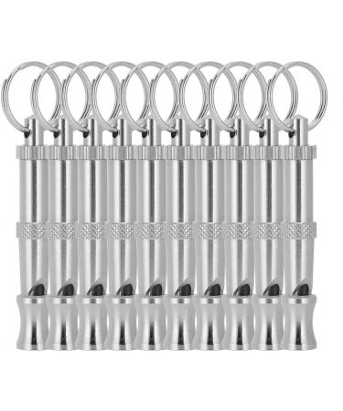 10PCS Dog Training Whistle Professional Adjustable Pitch Stainless Steel Pet Whistle for Recall and Stop Training and Pet Behavior Control - Buy Online on GoSupps.com