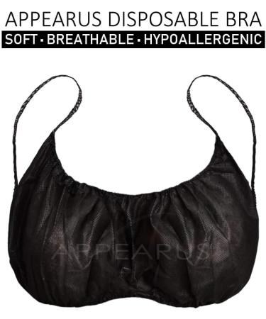 APPEARUS 50 Ct. Black Disposable Backless Spa Bras for Women - Spray Tanning and Body Treatments - Buy Online on GoSupps.com