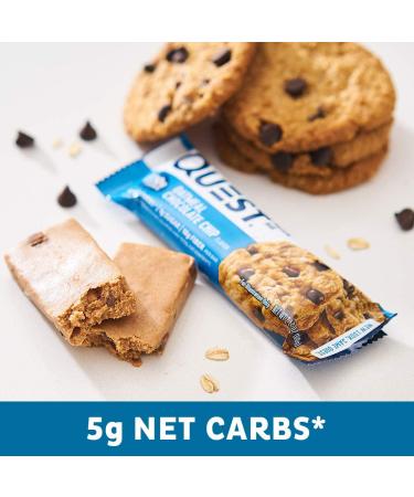 Quest Nutrition Oatmeal Chocolate Chip Protein Bars - Low Carb, Gluten-Free, Keto 12 Count - Buy Online on GoSupps.com