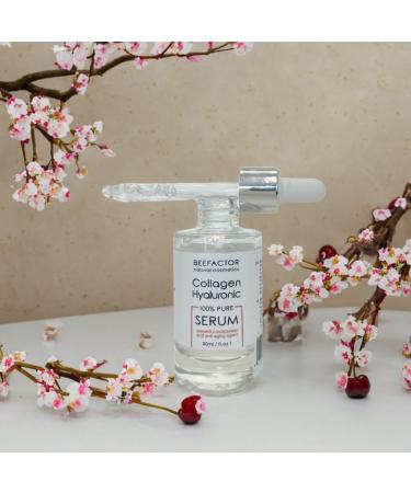 BEE FACTOR 100% Pure Collagen and Hyaluronic Acid Serum | 30 ml - Buy Online on GoSupps.com