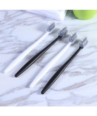 HEALIFTY 4Pcs Bamboo Charcoal Toothbrush Set | Eco-Friendly Dental Care | Head Box Included - Black & White - Buy Online on GoSupps.com