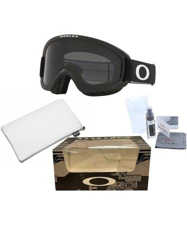 Oakley O-Frame 2.0 PRO Ski Goggles For Men & Women + iWear Eyewear Kit - Matte Black/Dark Gray - Buy Online on GoSupps.com